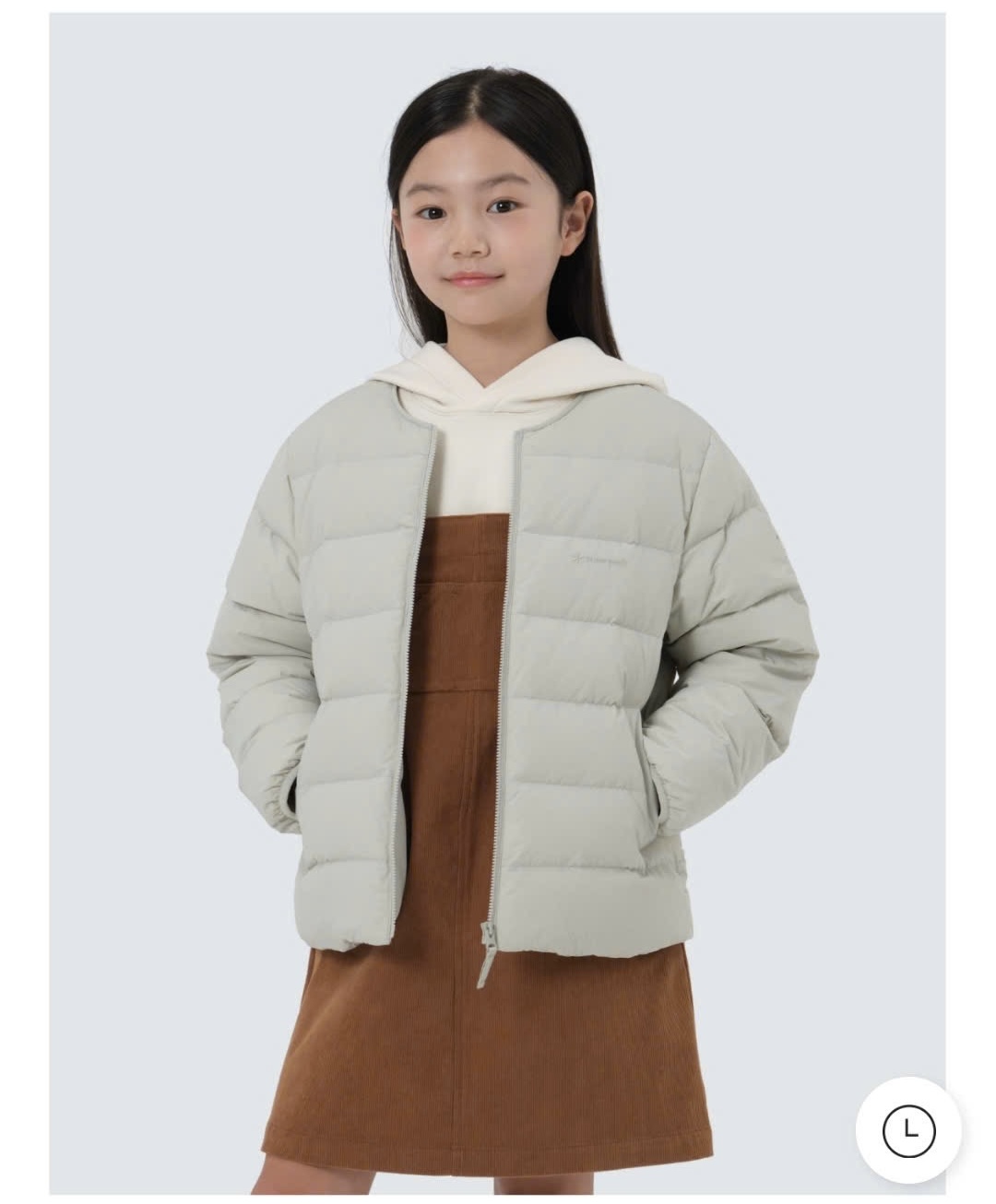 Áo khoác phao lông vũ S.now P.eak xuất Hàn size 125-145