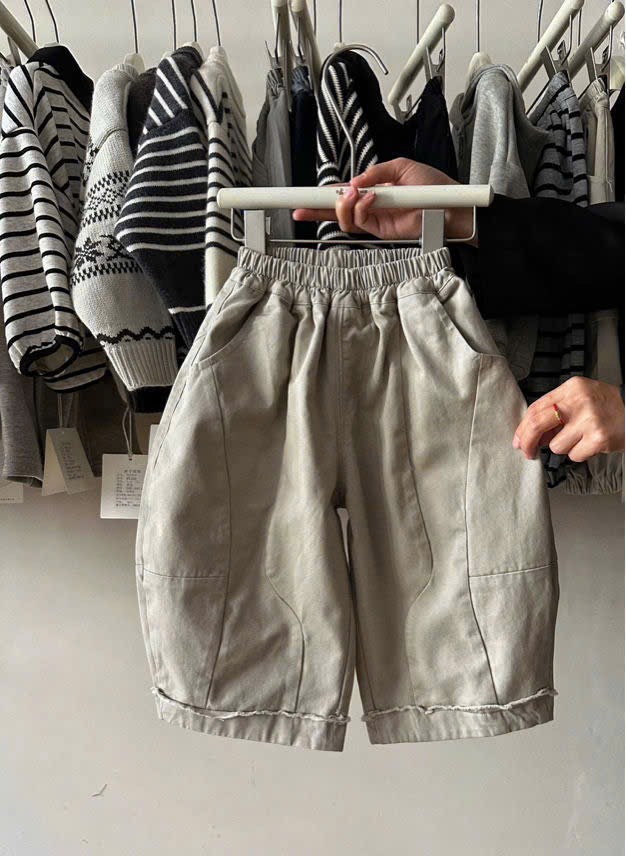 Q767 - Quần kaki dáng baggy ống rộng cho bé size 90-130