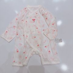 Body đùi cotton giấy Agabang xuất Hàn màu hồng thỏ dưa hấu size 70/80