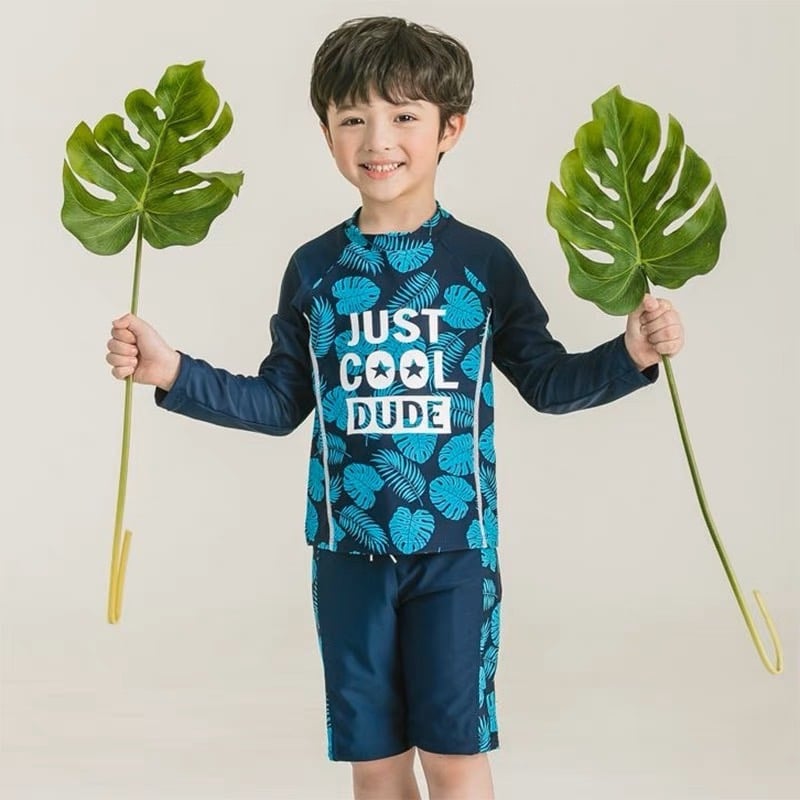 331 - Set 3ct bơi lá Palm chữ Just Cool Dude size 100-150