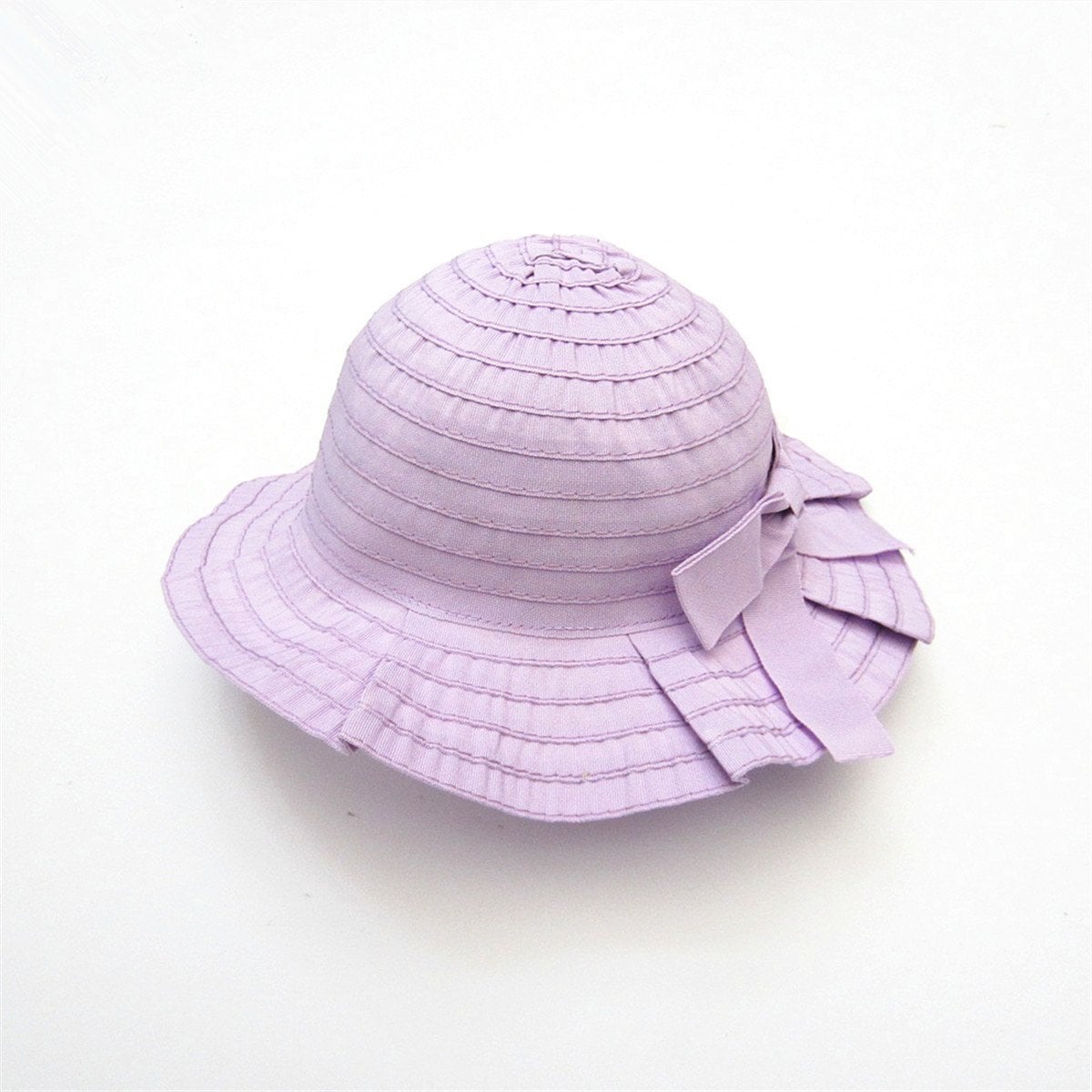 Mũ vành Miller lót cotton trơn màu tím/hồng