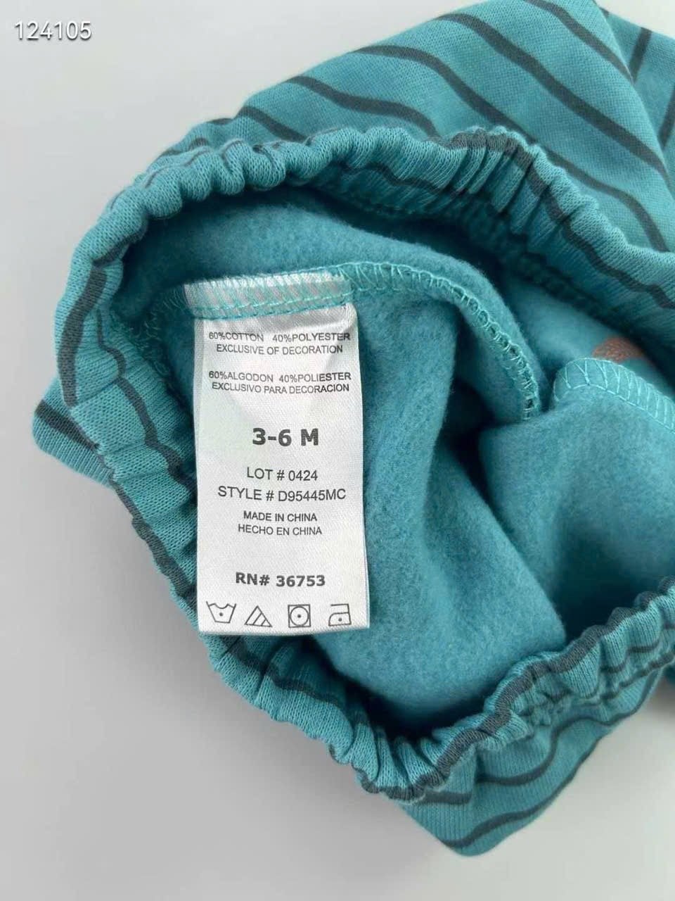 Set 3ct Duck & Duck body+quần+gile chần bông cho bé sơ sinh size 3-9m