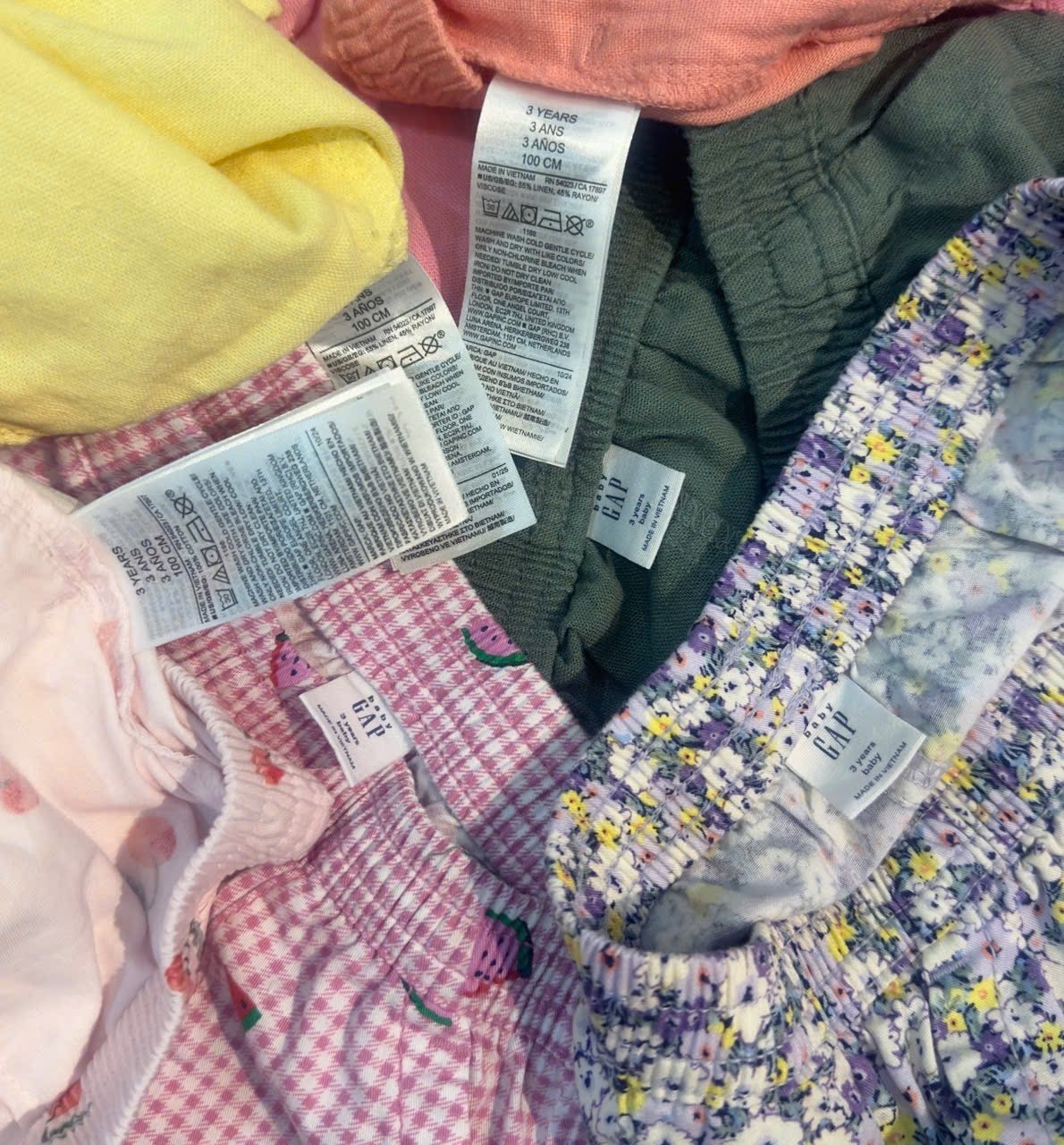 QBG27 - Quần short Baby nhiều màu cho bé gái size 1-5y