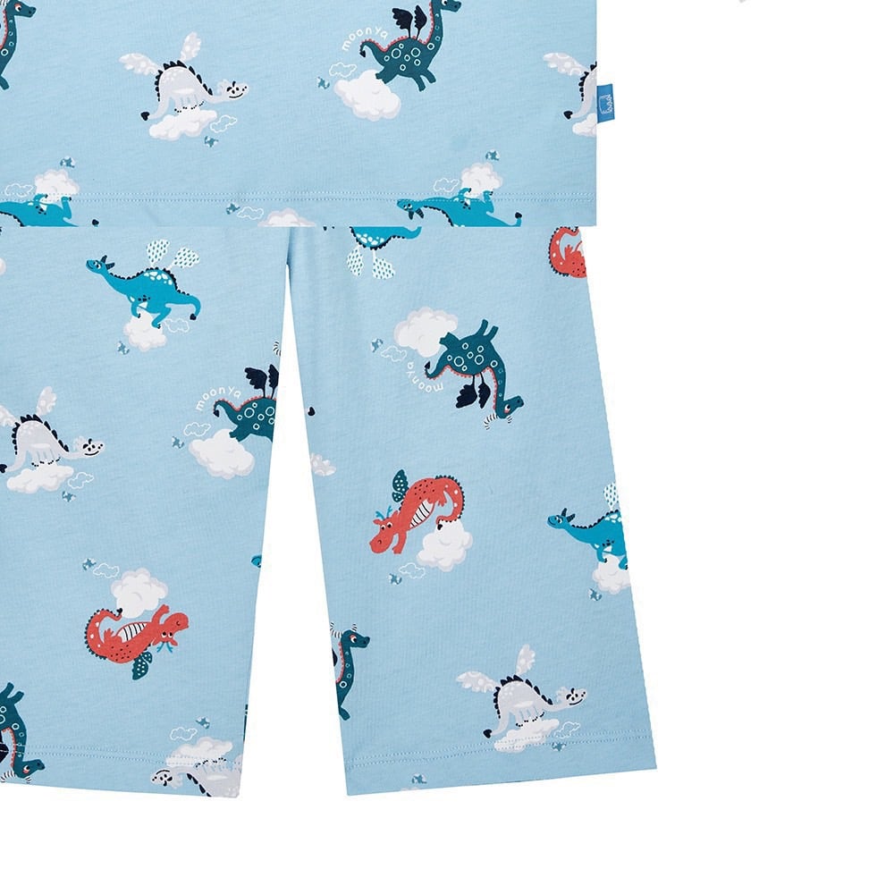 Bộ thun vải cotton/tencel áo tay lỡ - quần lửng Moonya/ Chummy xuất Hàn BTBG size 100 - 160