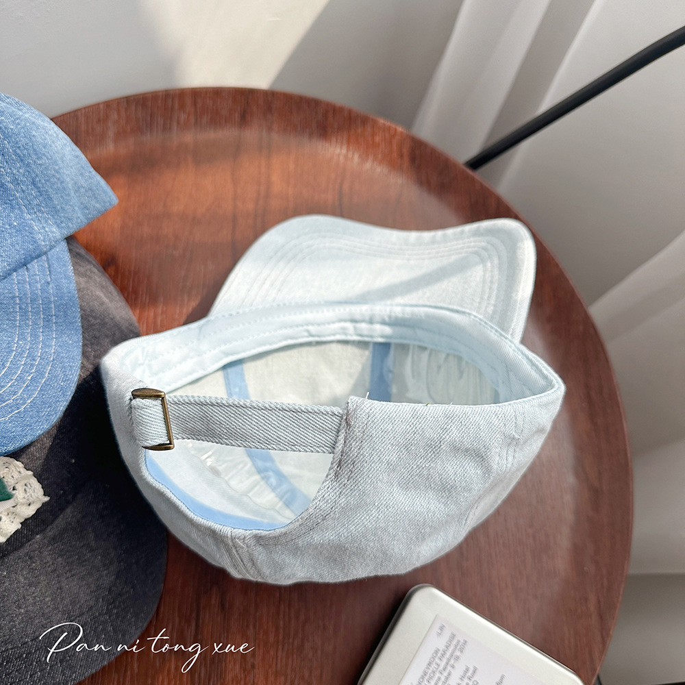 Mũ jean lưỡi trai đính hoa ren nhiều màu cho Mẹ và bé gái size 14y+