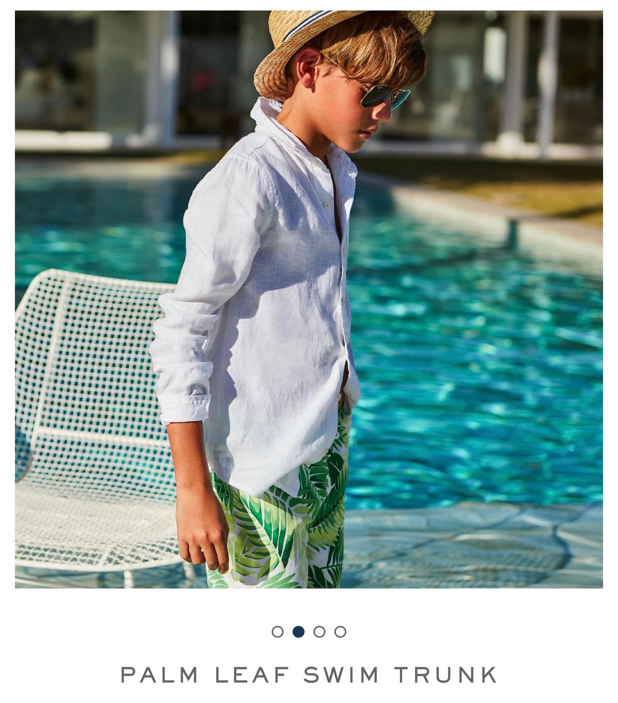 DB00042 - Quần đi biển xanh lá Palm