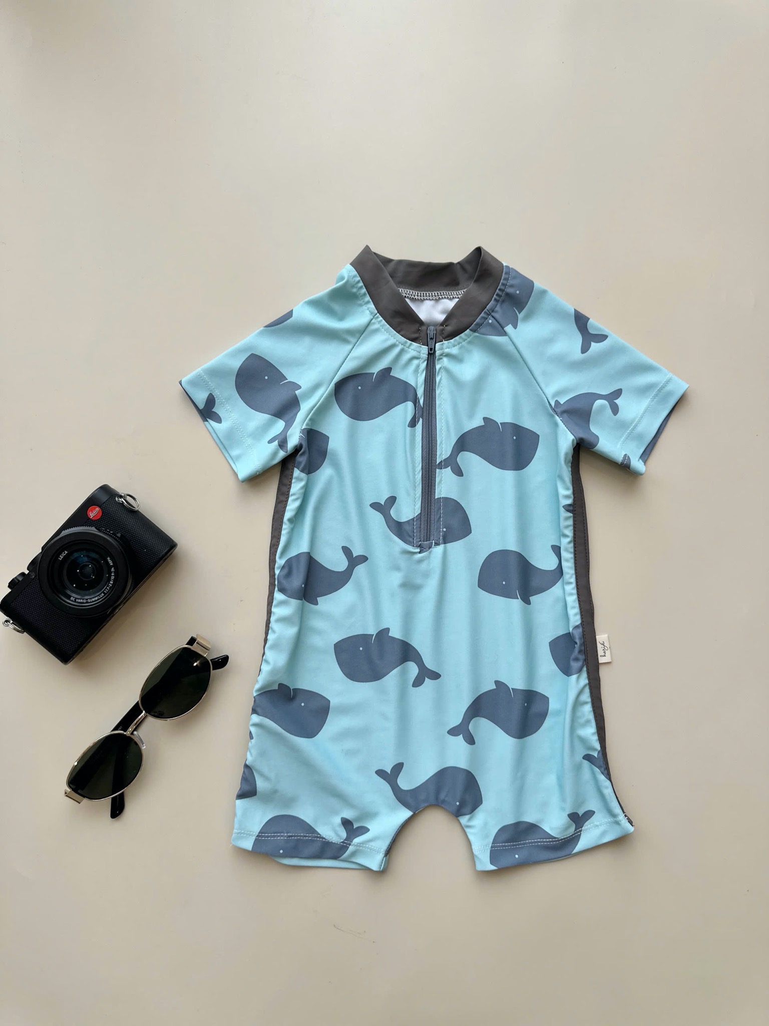 Bộ bơi Harifa liền thân cổ trụ nhiều màu cho bé trai size 1-6y