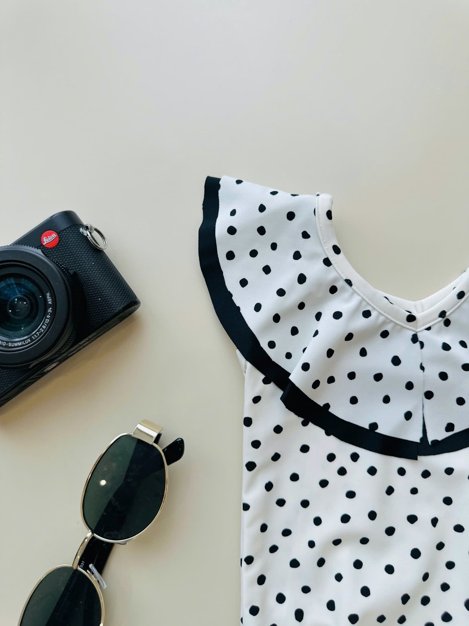 DB00033 - Bộ bơi harifa liền thân cổ V bèo nhiều màu cho bé gái size 1-6y