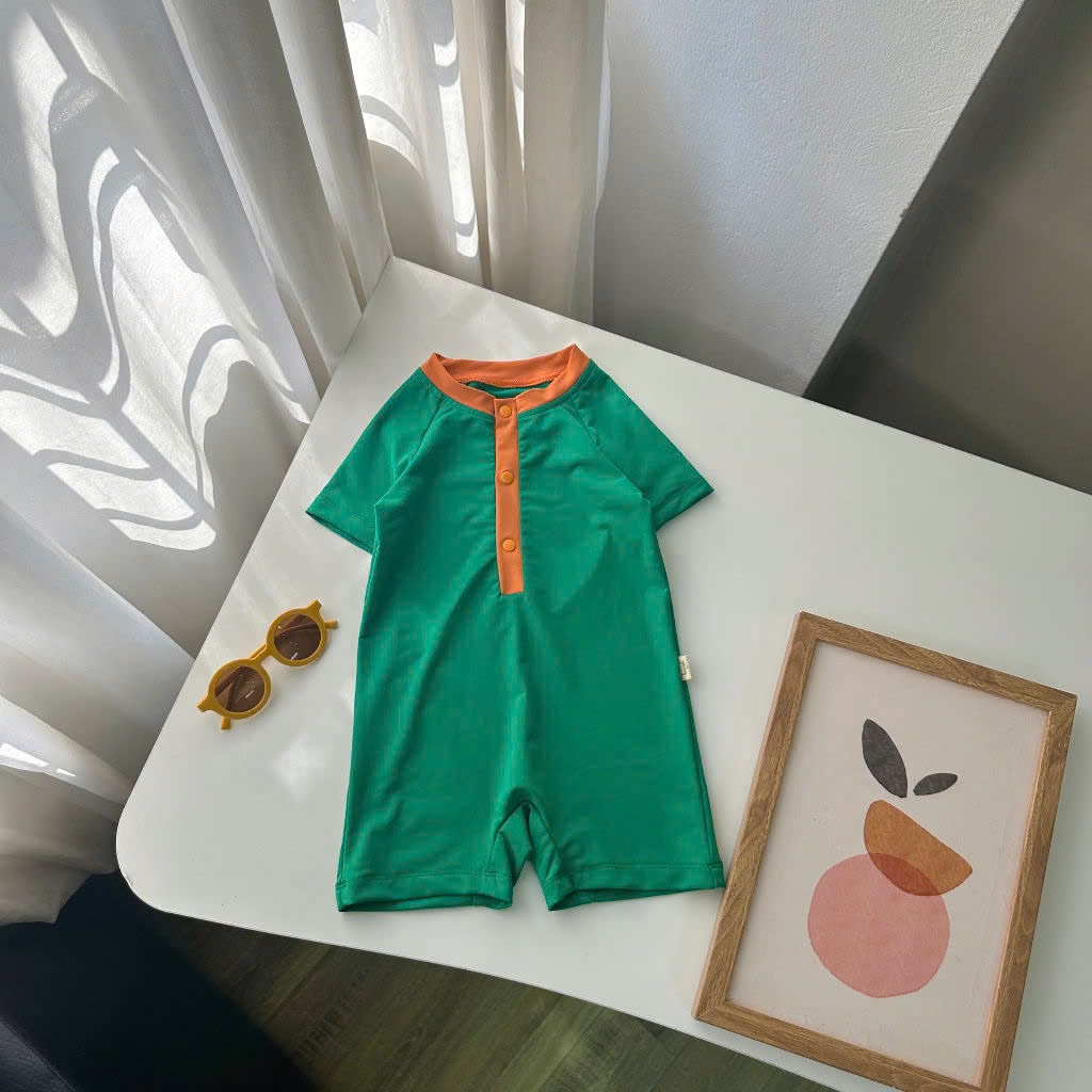 Bộ bơi Harifa liền thân cổ trụ nhiều màu cho bé trai size 1-6y