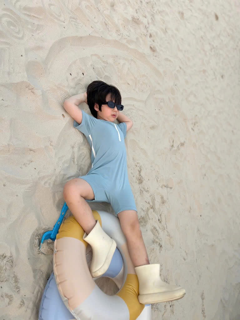 Bộ bơi Harifa liền thân cổ trụ nhiều màu cho bé trai size 1-6y