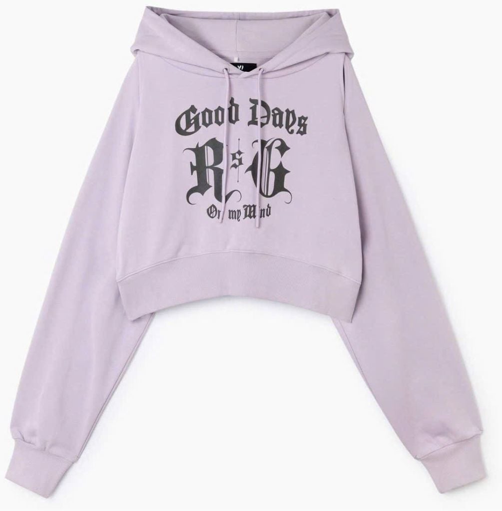 Áo nỉ da cá hoodie Croptop 3 màu bé gái size 8 -18y