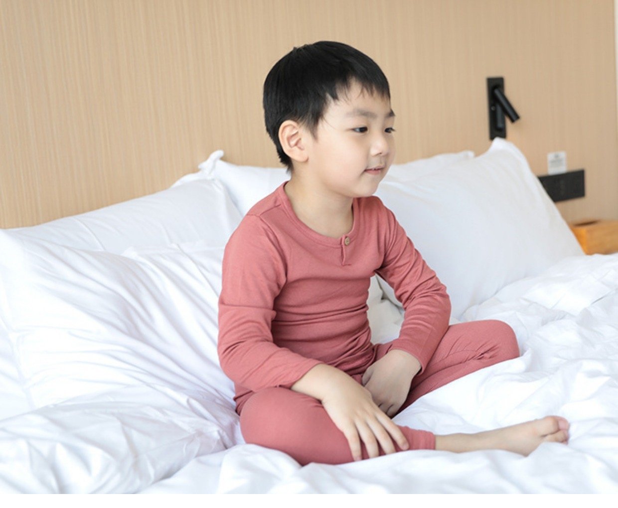 Bộ minkymom cổ tròn có khuy cài chất thun tăm BTBG