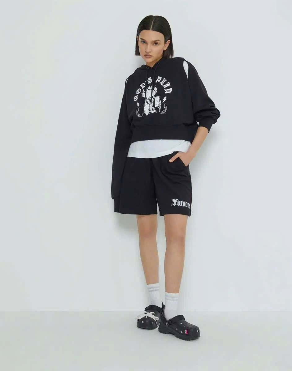 Áo nỉ da cá hoodie Croptop 3 màu bé gái size 8 -18y