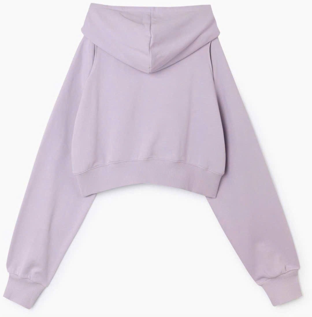 Áo nỉ da cá hoodie Croptop 3 màu bé gái size 8 -18y