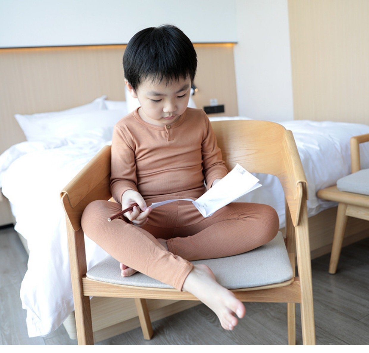 Bộ minkymom cổ tròn có khuy cài chất thun tăm BTBG