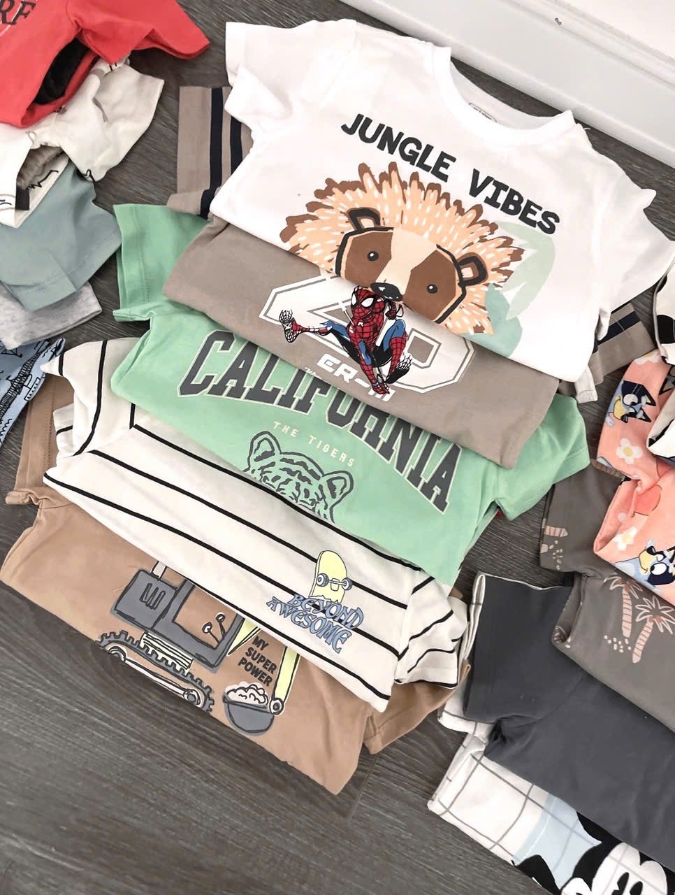 Bộ cotton Muji nhiều màu cho bé trai size 2-5y