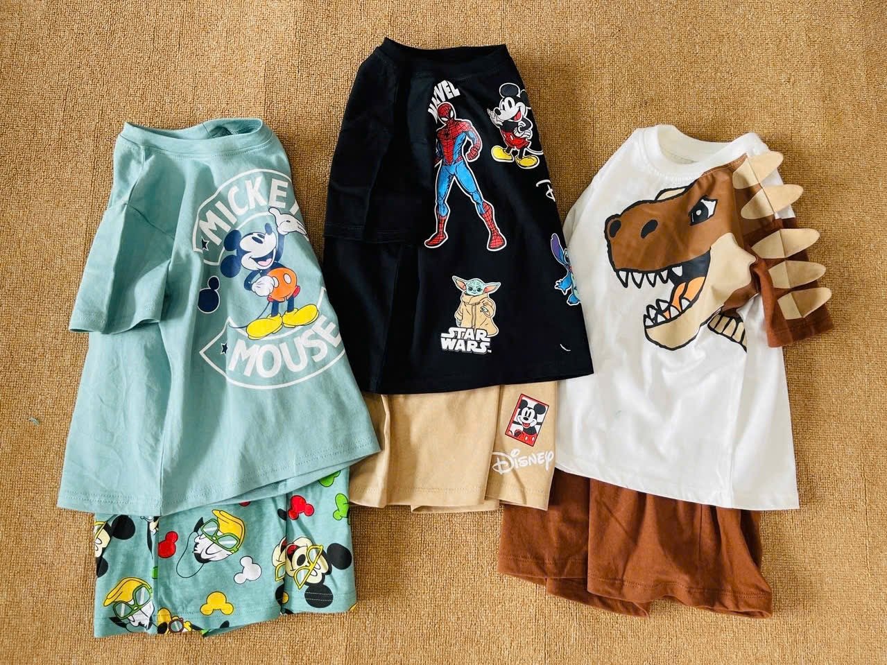 Bộ cotton Hm nhiều mẫu cho bé trai size 2-10y