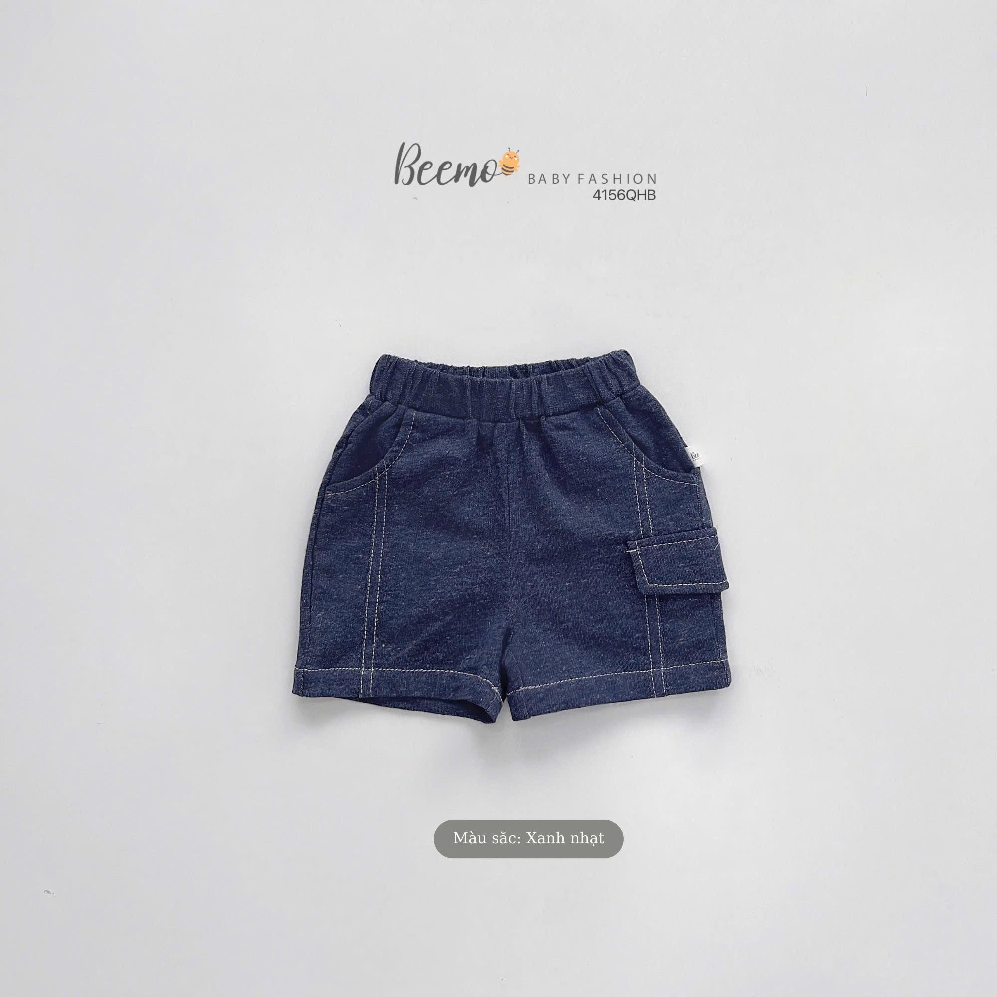 Quần da cá giả jean Beemo phối nắp túi 2 màu cho bé trai size 80-130