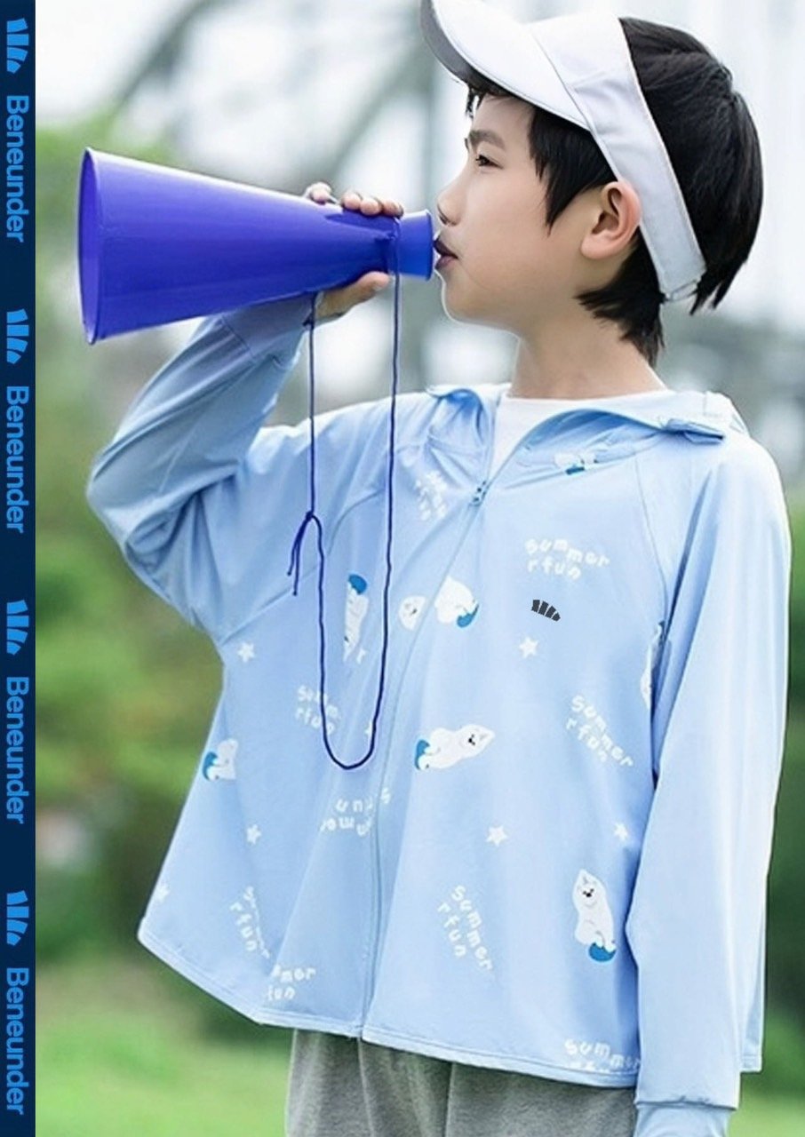 Áo chống nắng Beneunder vải làm mát +50UPF freesize 100-140 BTBG