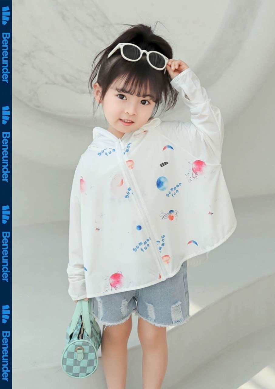 Áo chống nắng Beneunder vải làm mát +50UPF freesize 100-140 BTBG