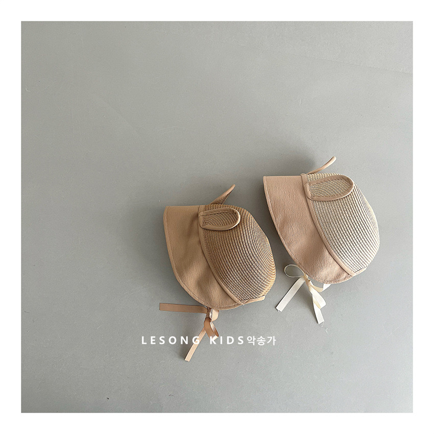 Mũ cói tai thỏ 2 màu be / nâu Free size 2 - 5y