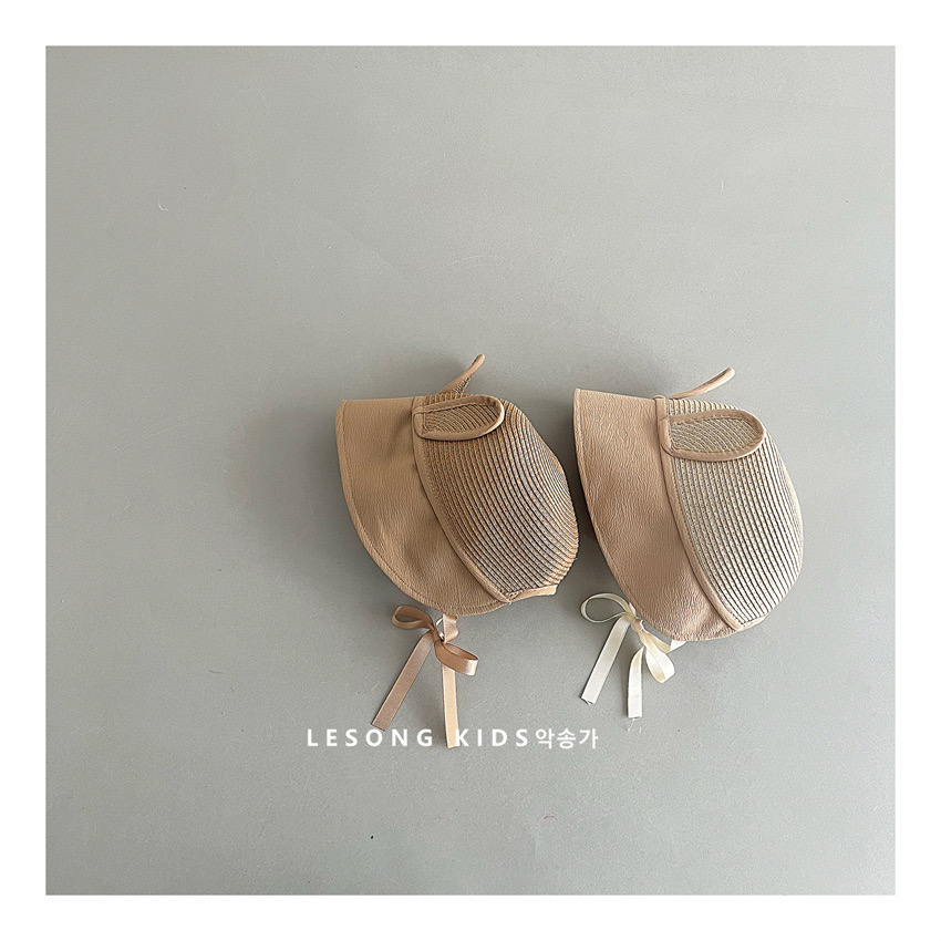 Mũ cói tai thỏ 2 màu be / nâu Free size 2 - 5y