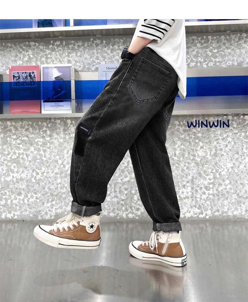 Quần jean baggy mềm Nexxi cho bé trai 2 màu size 3-14y (form to)