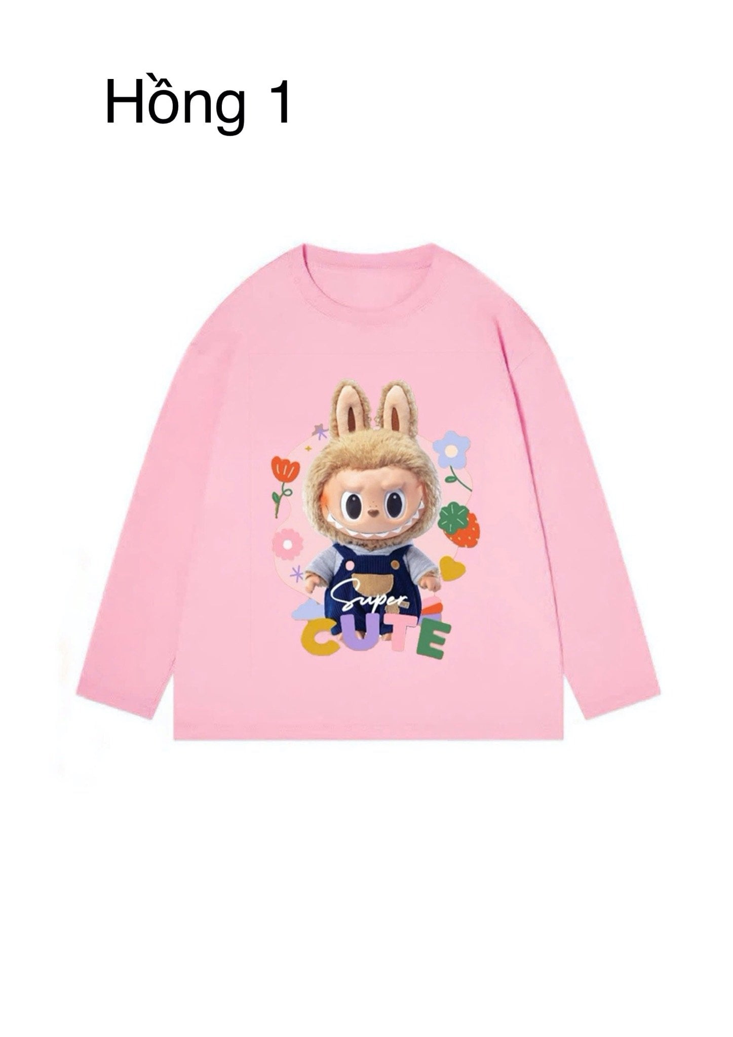 Áo cotton Nexxi Labubu nhiều hình cho bé size 1 - 14y