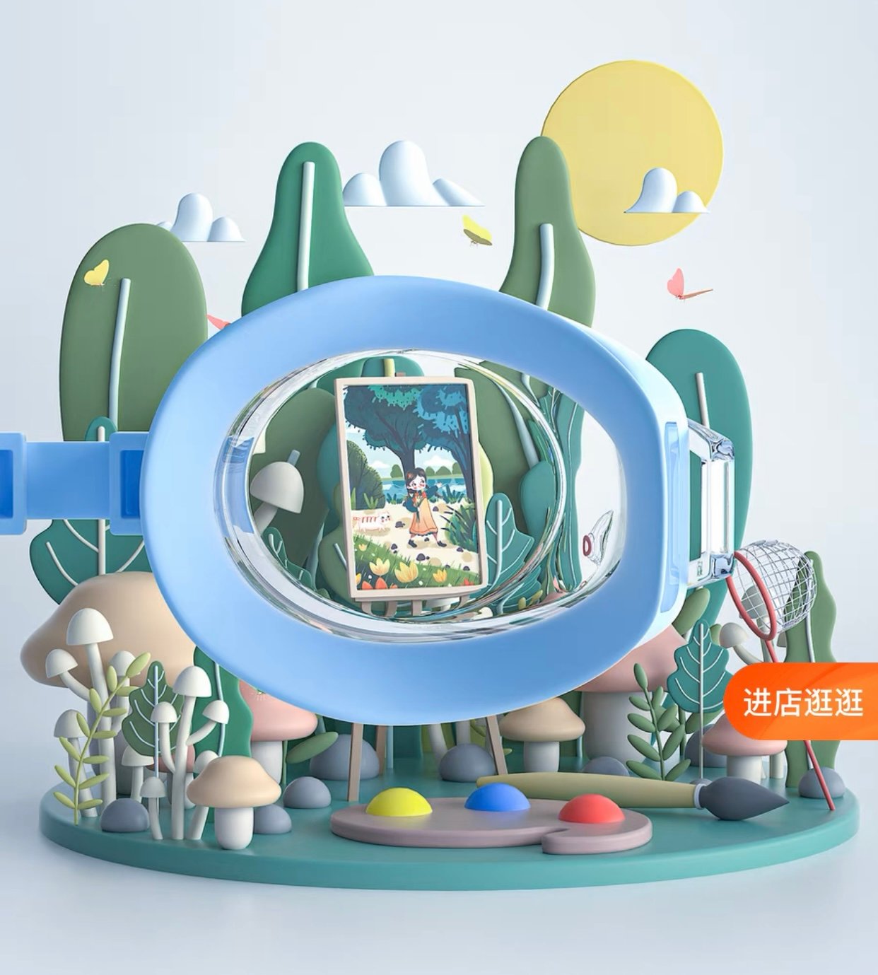 Kính bơi Lining mắt nhỏ cho bé nhiều màu size 3-14y