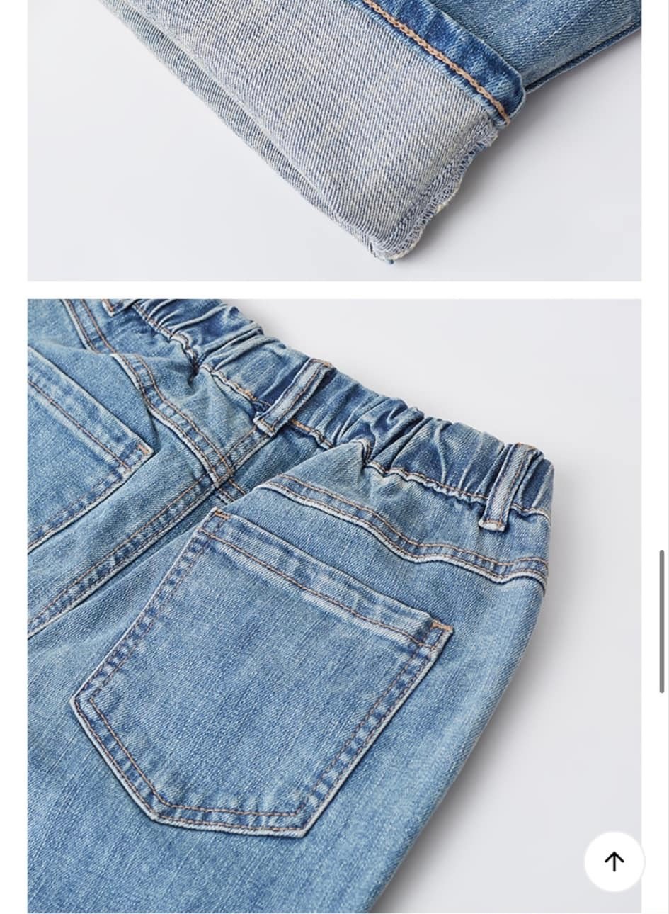 Quần jean Spao ống đứng 2 màu BTBG size 110-160