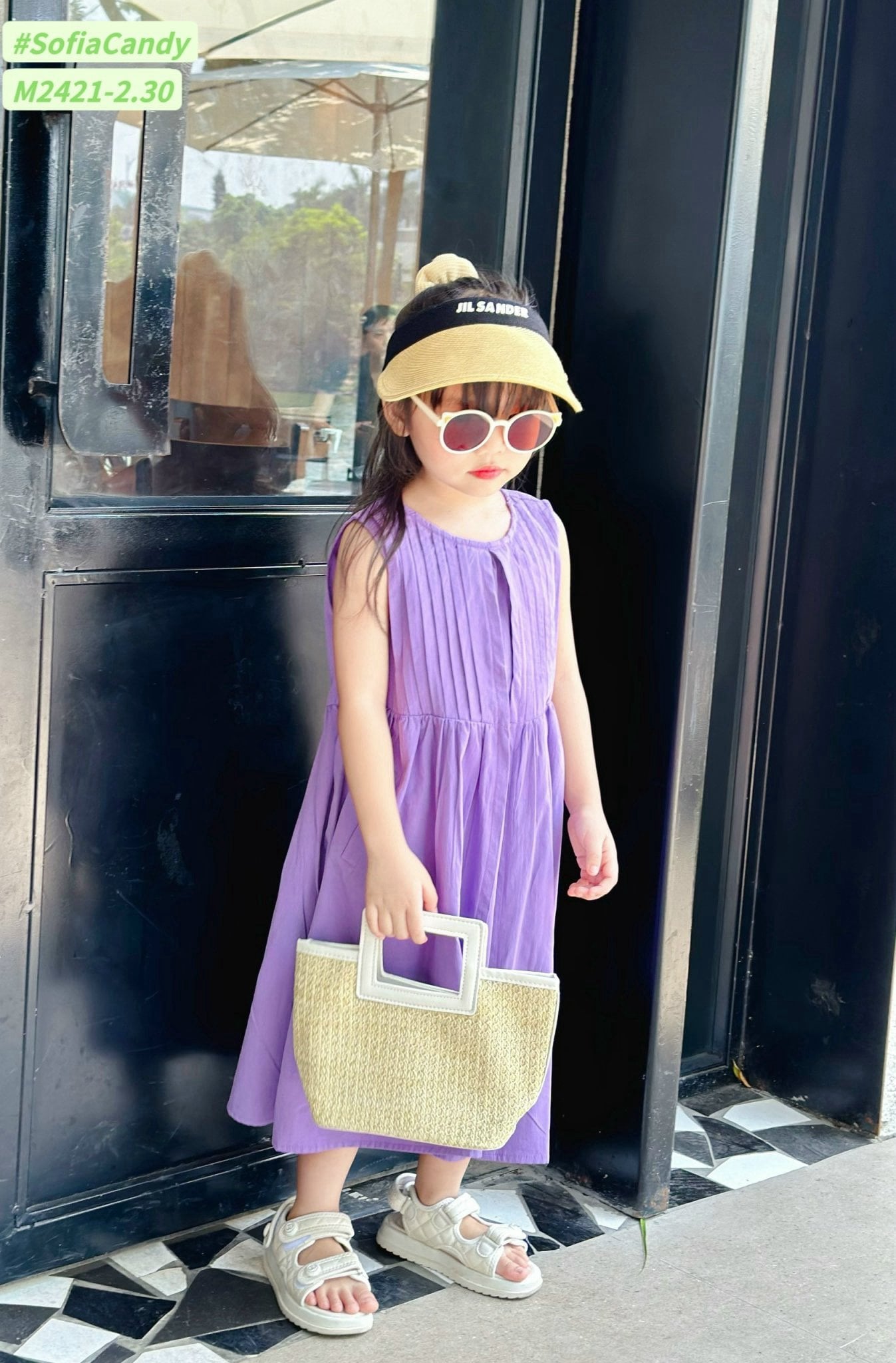 Váy Sofia Candy sát nách hở lưng nhiều màu BG size 1-10y