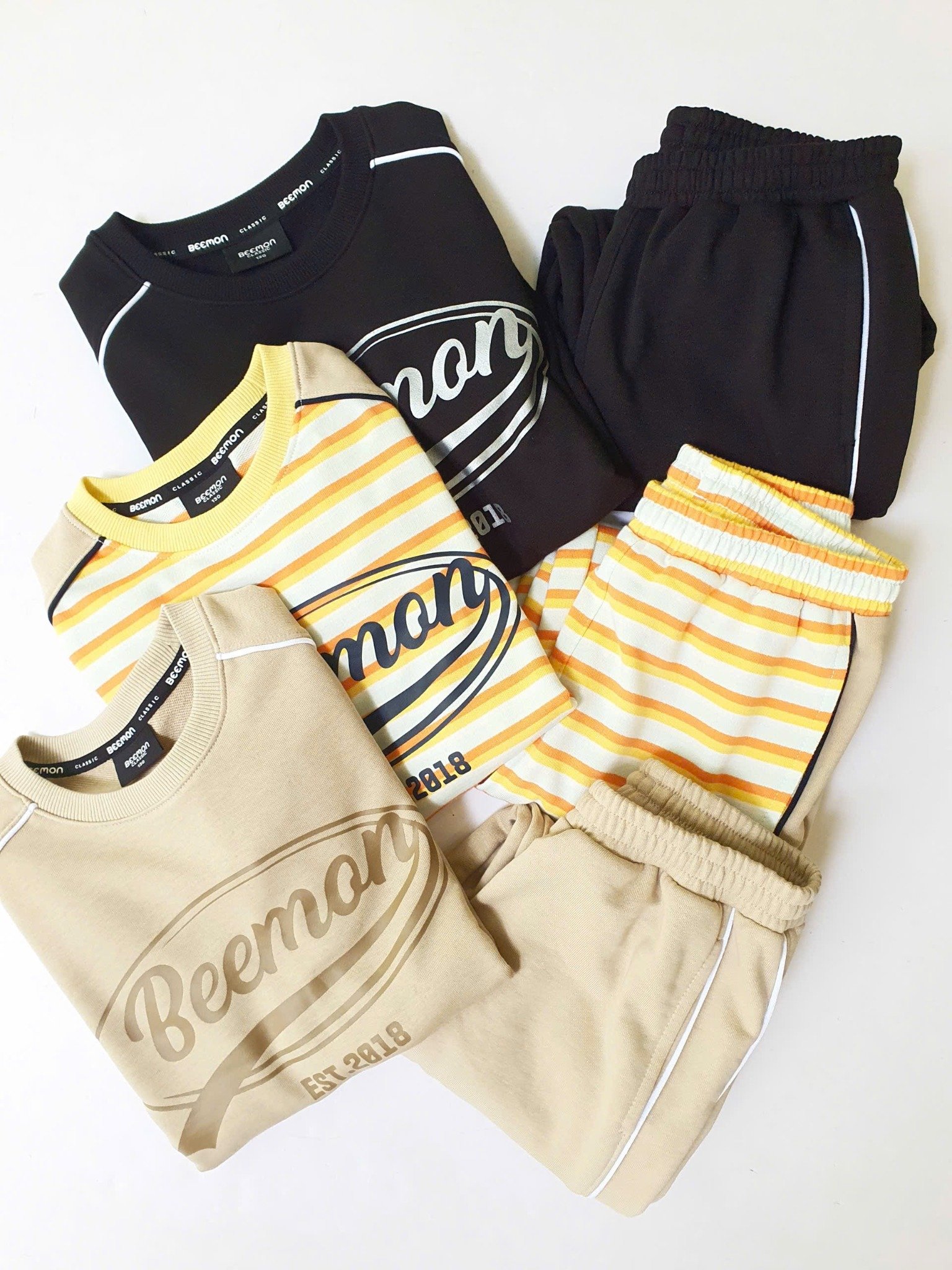 BM2511ST11 - Bộ quần áo cổ tròn Beemon cho bé size 120-160