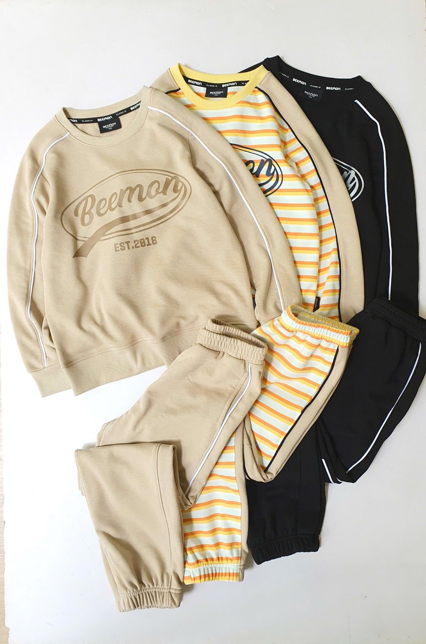 BM2511ST11 - Bộ quần áo cổ tròn Beemon cho bé size 120-160