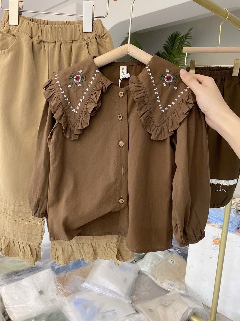 Áo sơ mi nhiều mẫu Bé Gái size 90 - 140