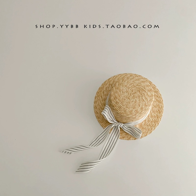 Mũ cói dây nơ nhiều màu BG freesize vòng đầu 47-52cm