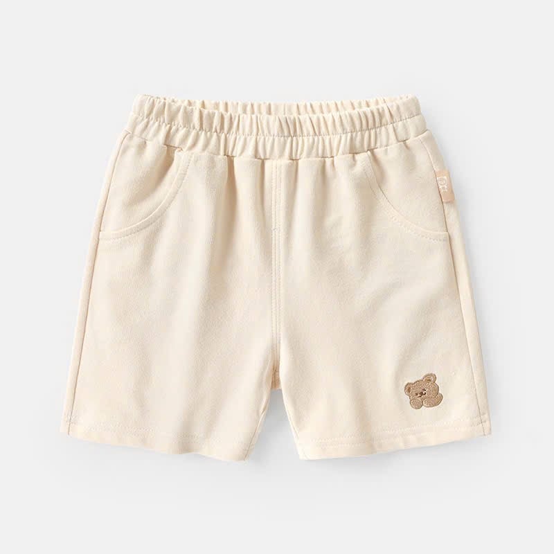 Quần cotton da cá mỏng Cute Panda thêu mặt gấu size 90 - 120