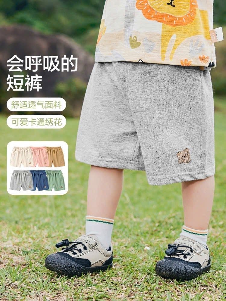 Quần cotton da cá mỏng Cute Panda thêu mặt gấu size 90 - 120