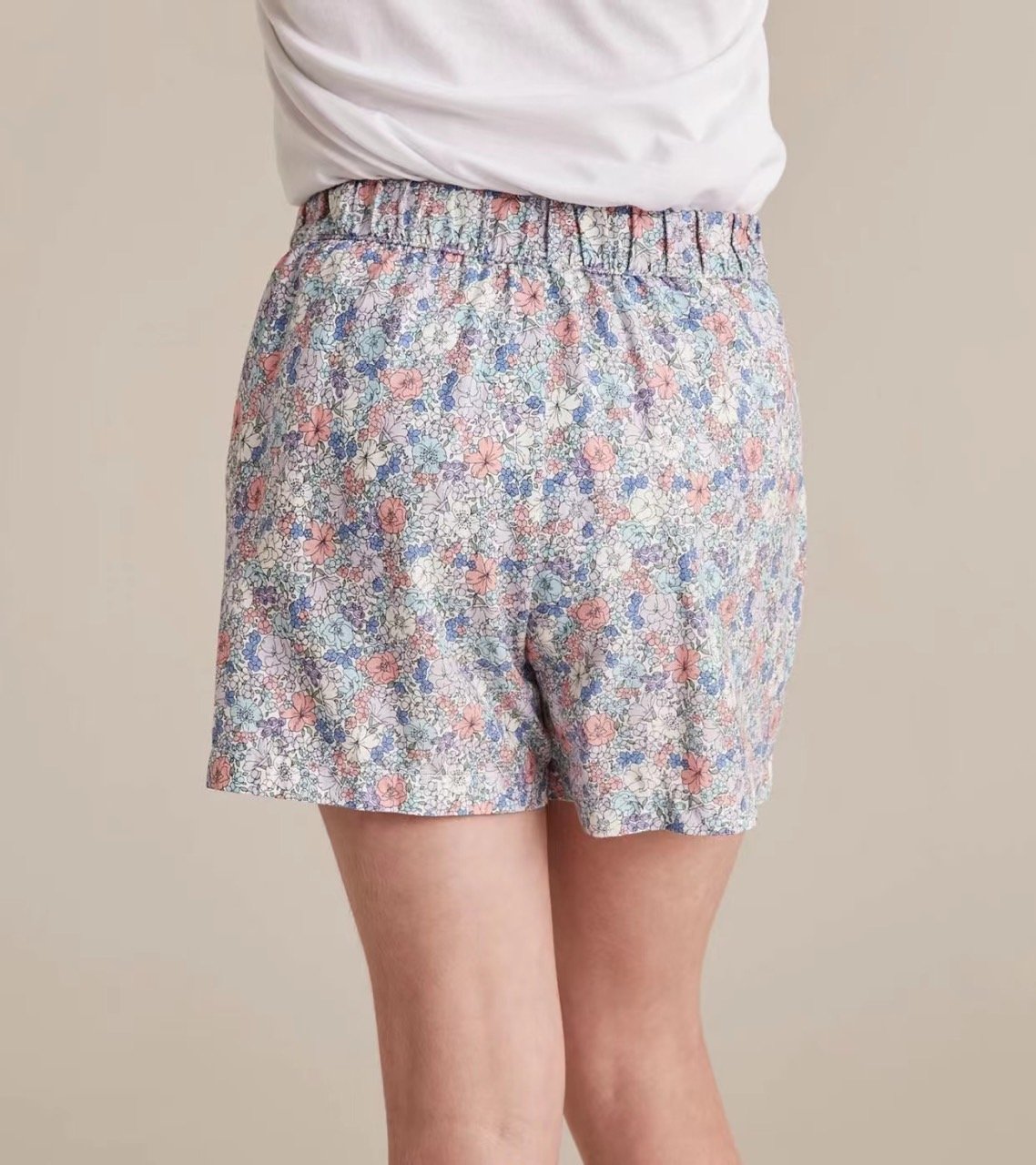 QBG29 - Quần short Youth thô đũi hoạ tiết hoa nhiều màu BG size