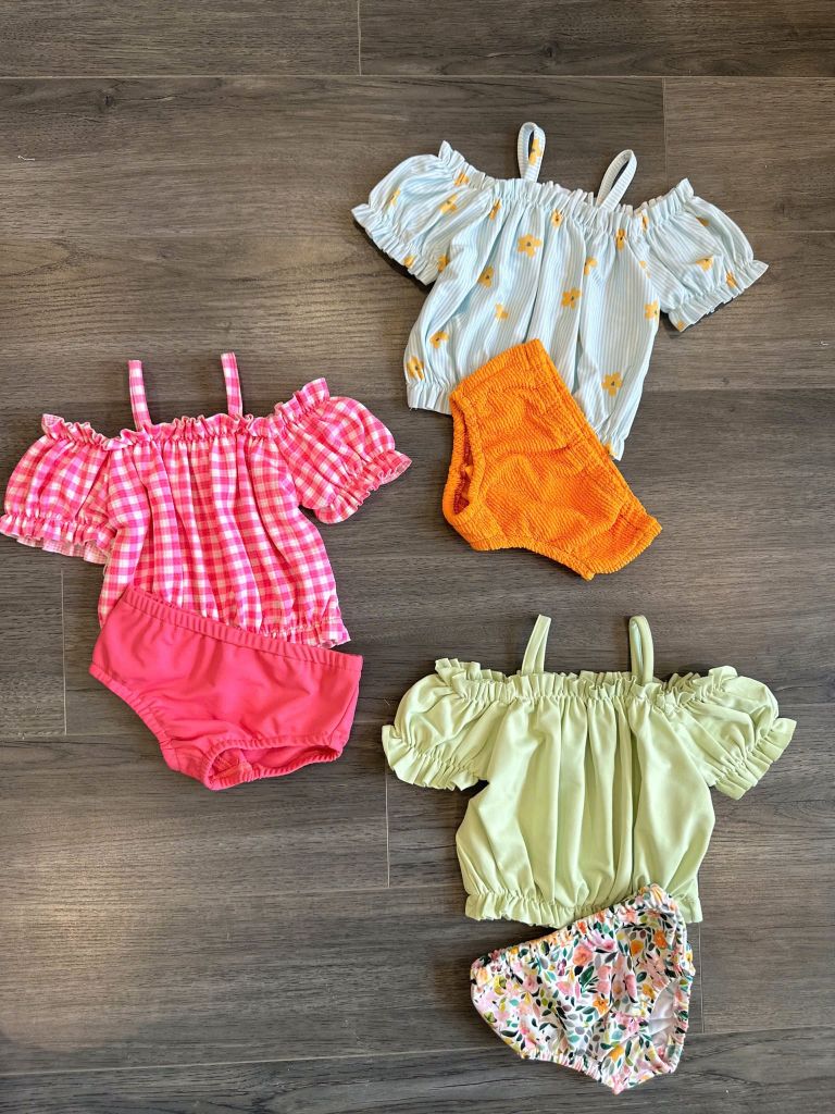Bộ bơi rời Harifa nhiều màu cho bé gái size 1-6y