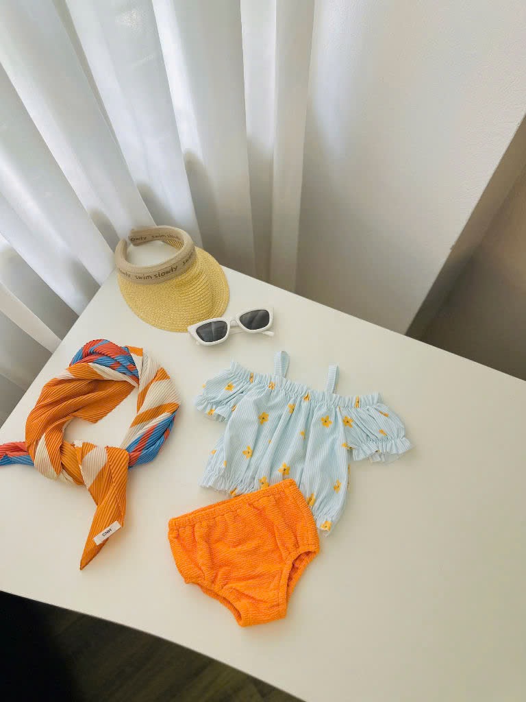 Bộ bơi rời Harifa nhiều màu cho bé gái size 1-6y