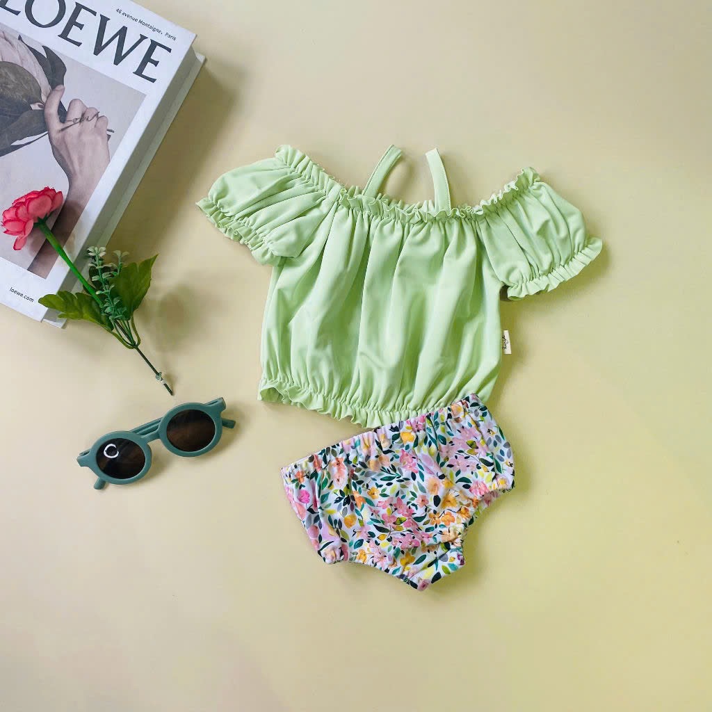 Bộ bơi rời Harifa nhiều màu cho bé gái size 1-6y