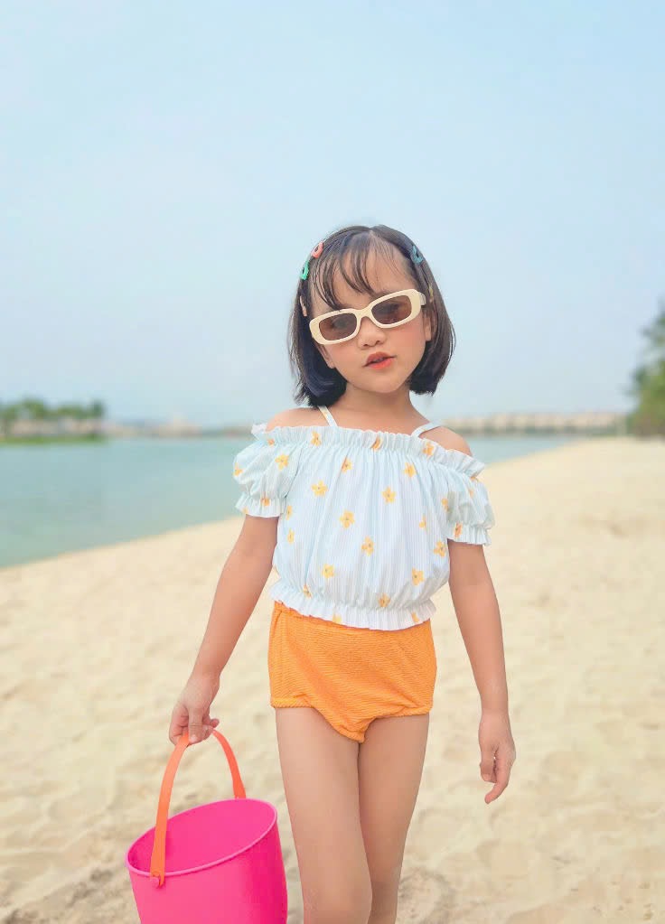 Bộ bơi rời Harifa nhiều màu cho bé gái size 1-6y