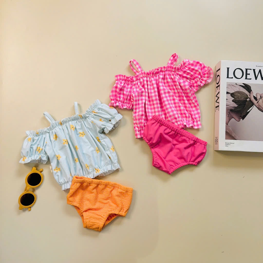 Bộ bơi rời Harifa nhiều màu cho bé gái size 1-6y