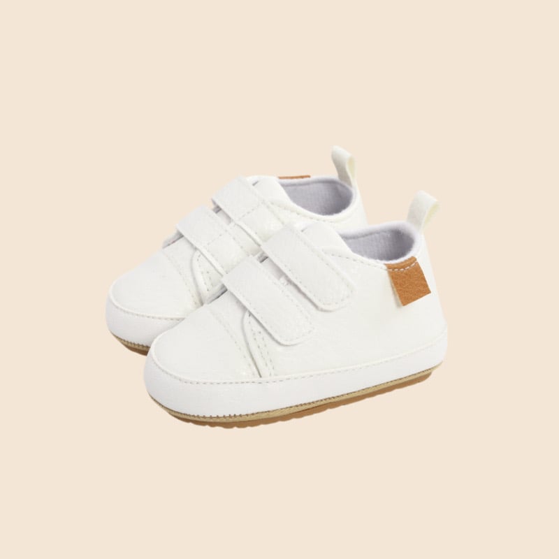 Giày tập đi quai dán đế mềm chống trượt trơn nhiều màu cho bé sơ sinh