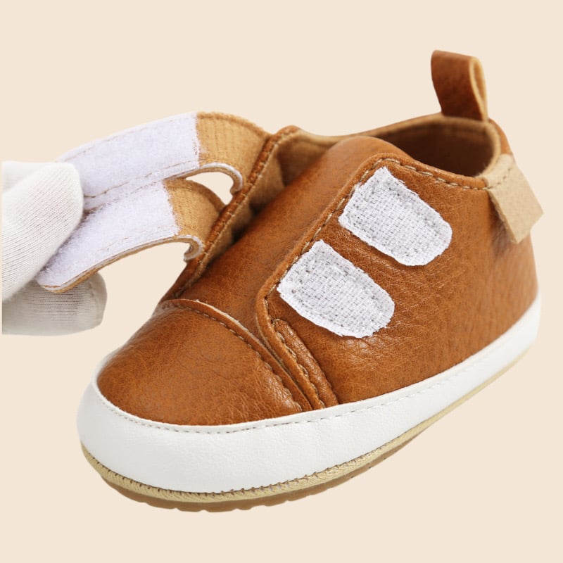 Giày tập đi quai dán đế mềm chống trượt trơn nhiều màu cho bé sơ sinh