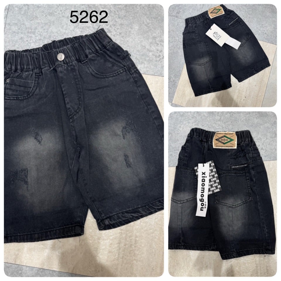 (Size 120-160 ) - Quần short Jean mềm QC nhiều mẫu cho bé trai size 120-160