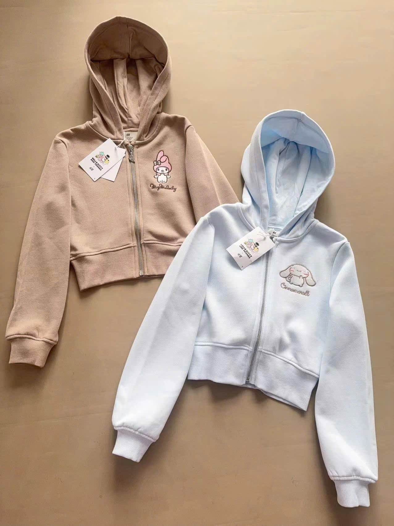 BBG22 - Bộ nỉ bônG nâu be Melody / xanh Cinamonrol size 8 - 14y+