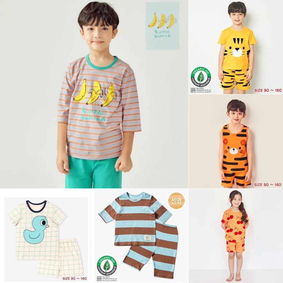 Bộ cotton U.F xuất Hàn nhiều mẫu BTBG size 90-160