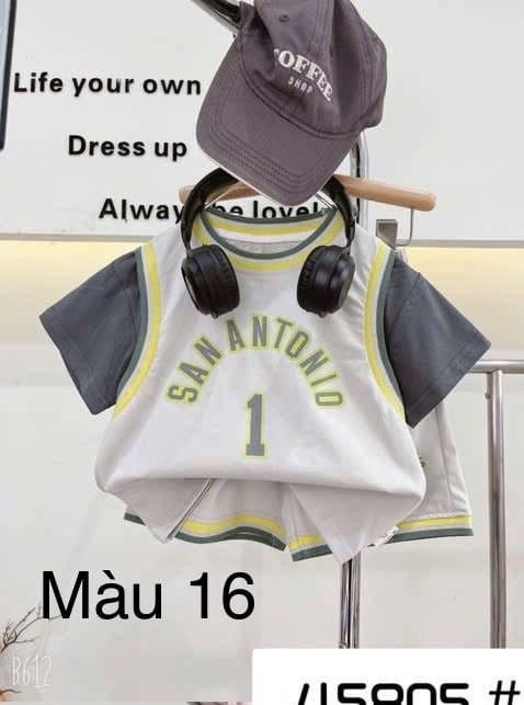 (90-130) - Bộ thể thao phối tay nhiều màu QC cho bé size 90-130