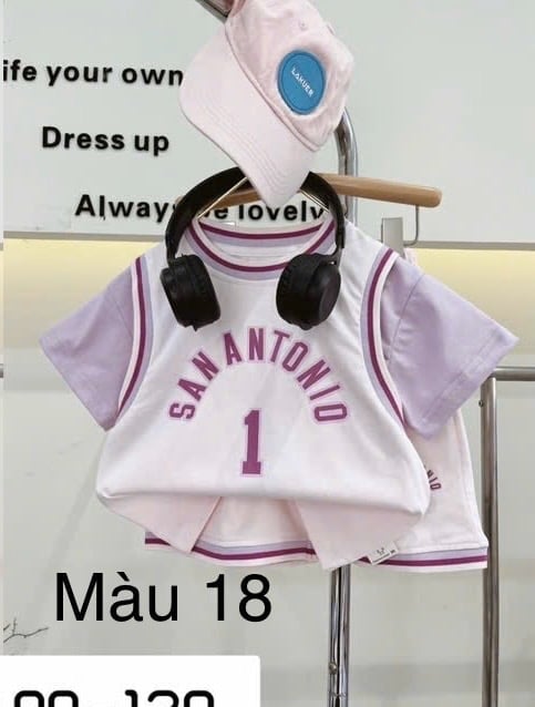 (90-130) - Bộ thể thao phối tay nhiều màu QC cho bé size 90-130